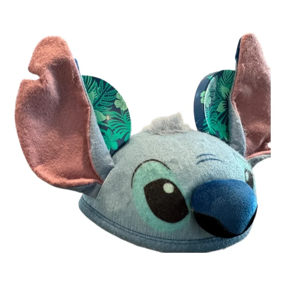 Rare Disney Aulani Stitch Mickey Mouse Ears Youth Size Hawaiian Hat Cap‎ Lilo